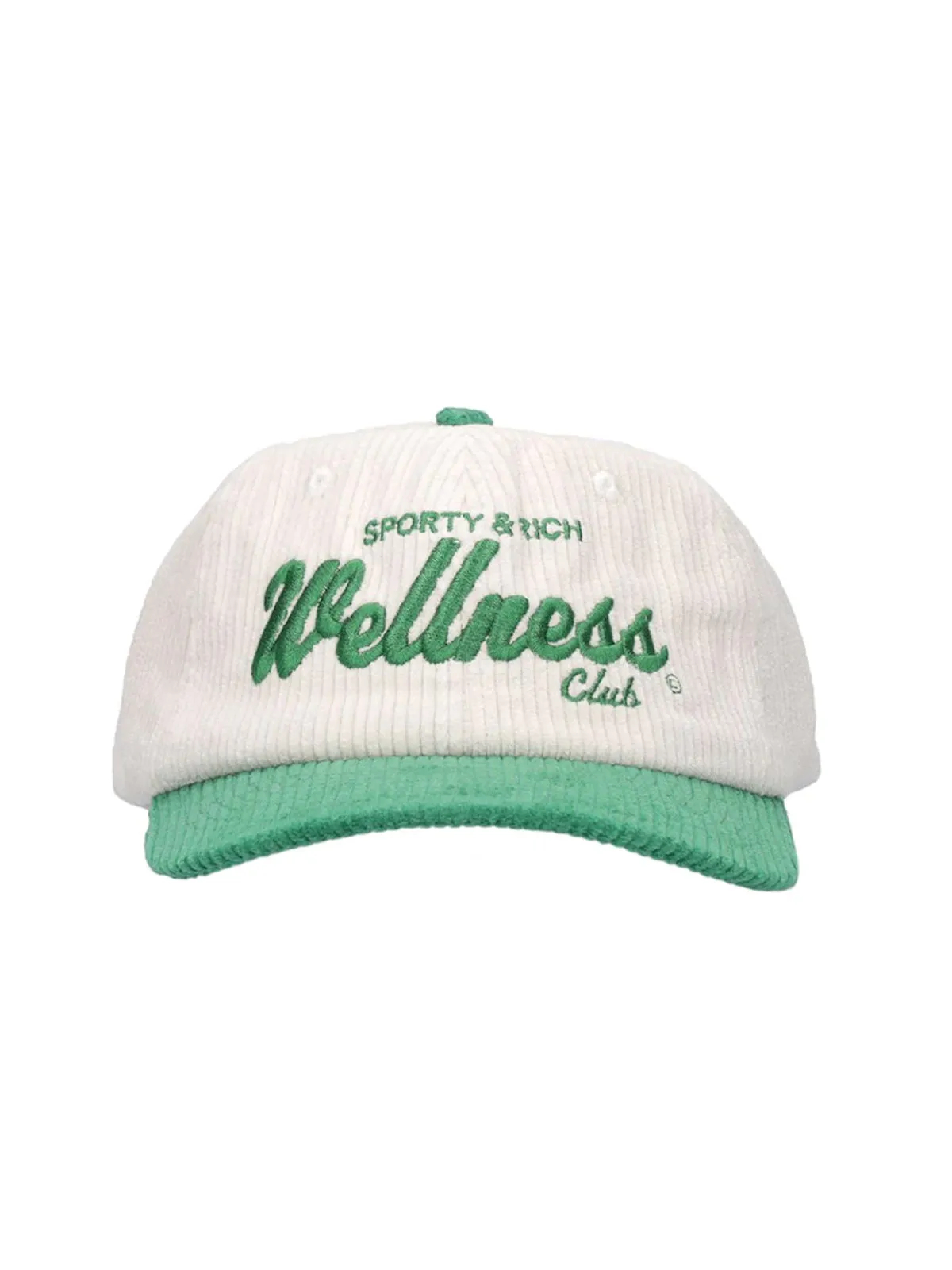 Sporty & Rich Wellness Slogan Embroidered Baseball Cap