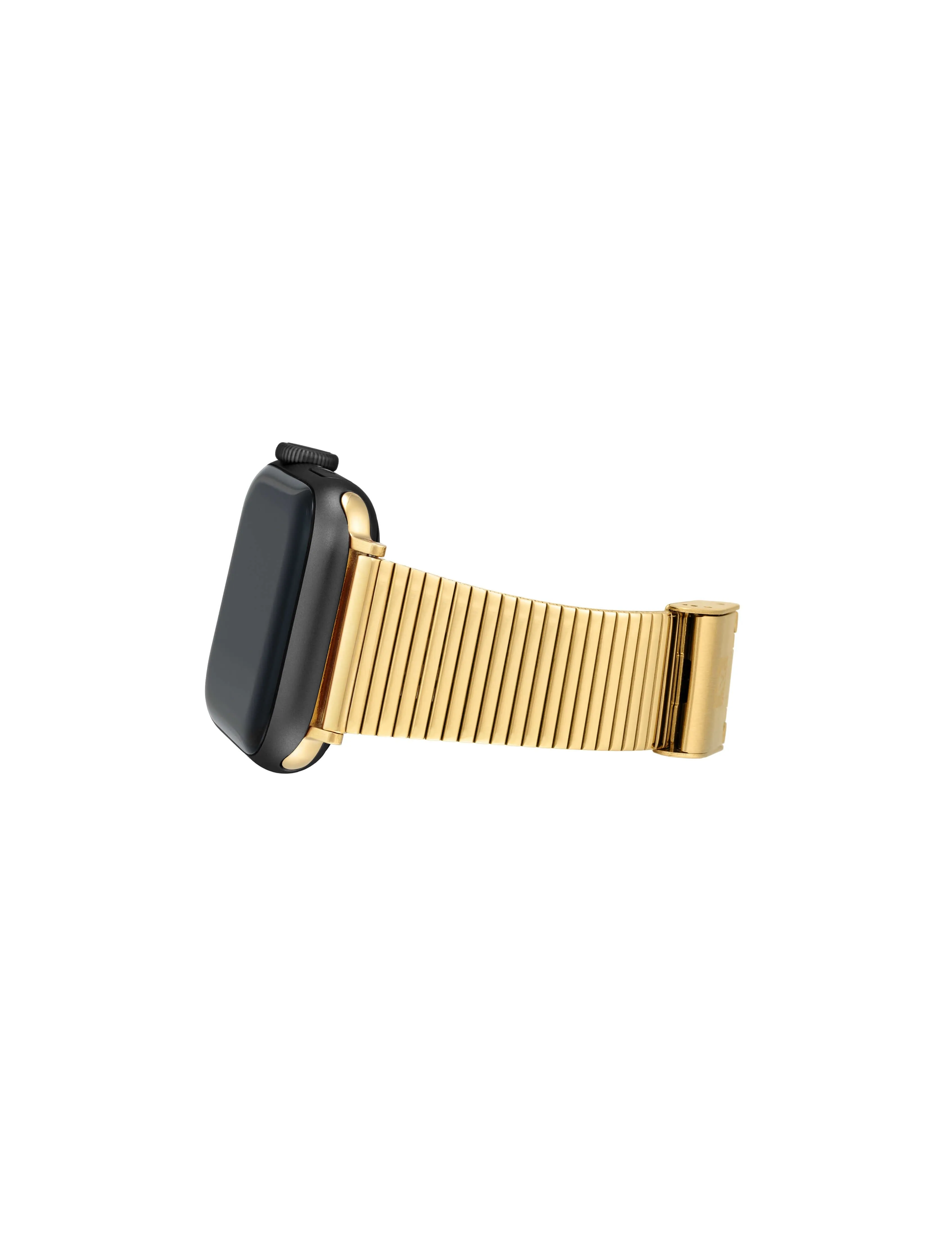 Stainless Steel Band with Sliding Buckle Closure for Apple Watch®