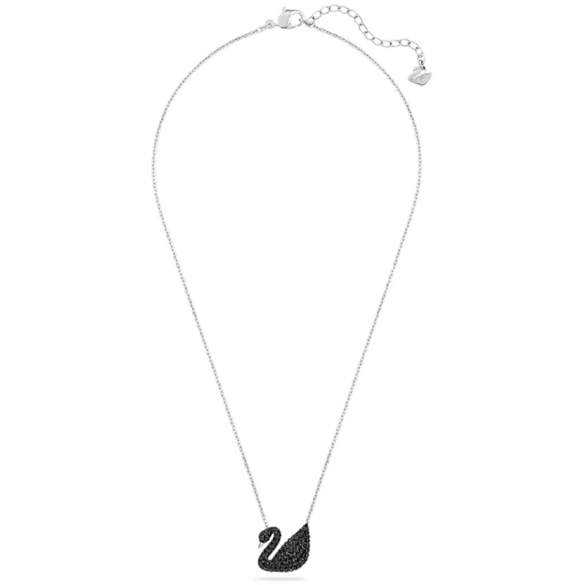 Swarovski Women's Pendant - Iconic Swan Black Rhodium Plated Lobster Clasp | 5347329