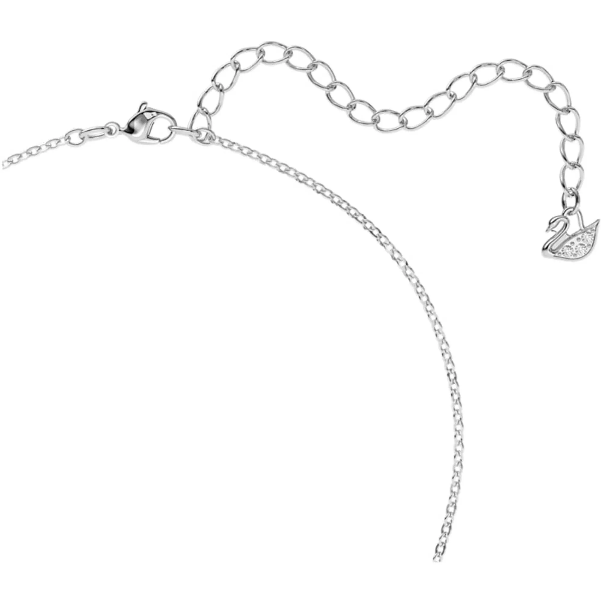 Swarovski Women's Pendant - Iconic Swan Black Rhodium Plated Lobster Clasp | 5347329
