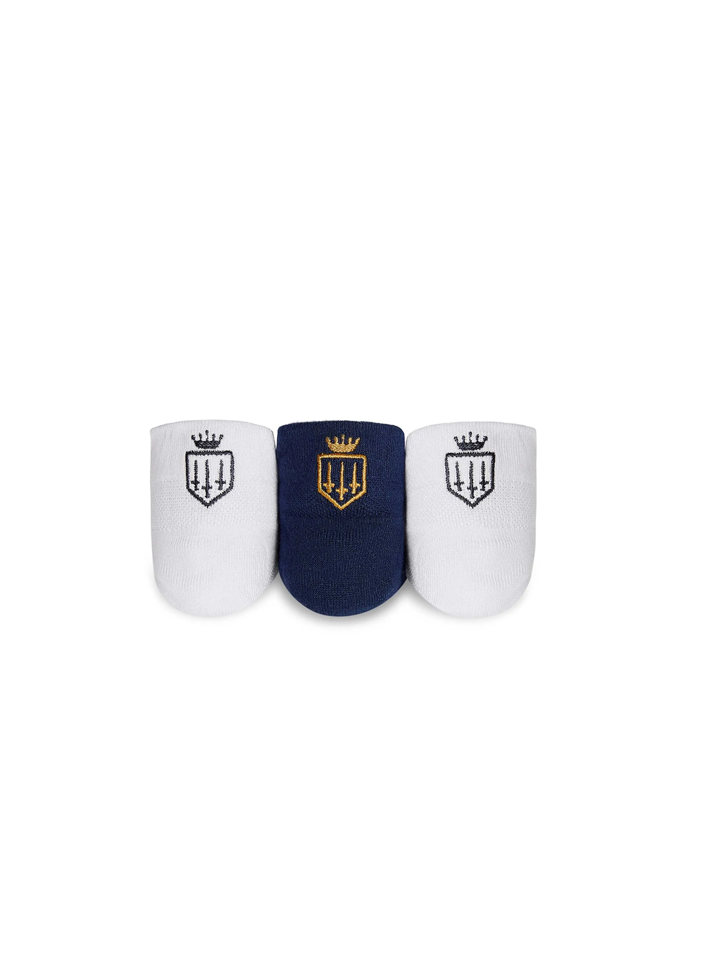 The Signature Women's Sneaker Socks - Navy & White
