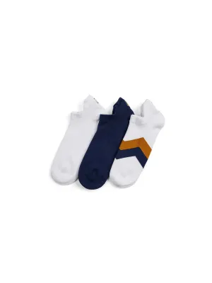 The Signature Women's Sneaker Socks - Navy & White