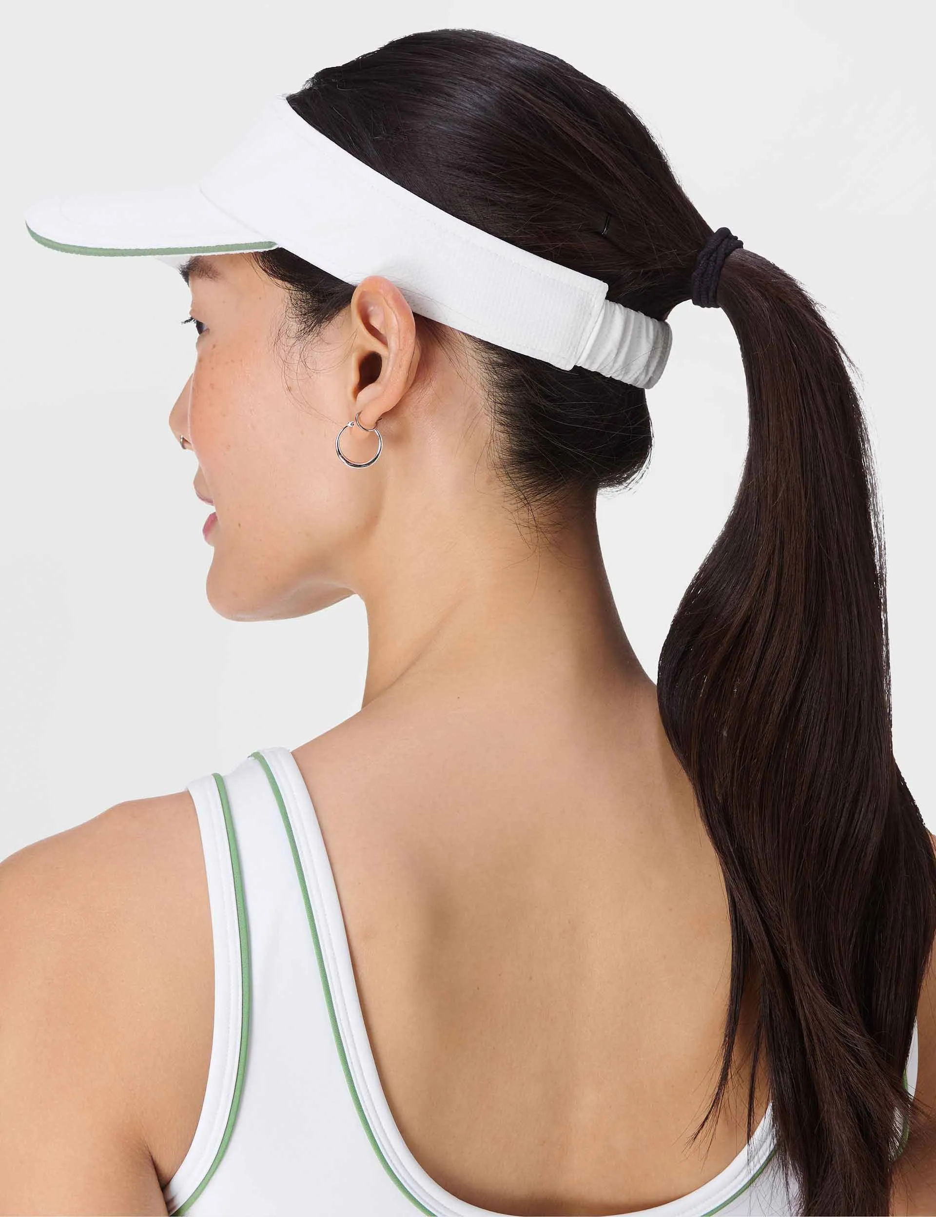 The Volley Visor - White/Courtside Green