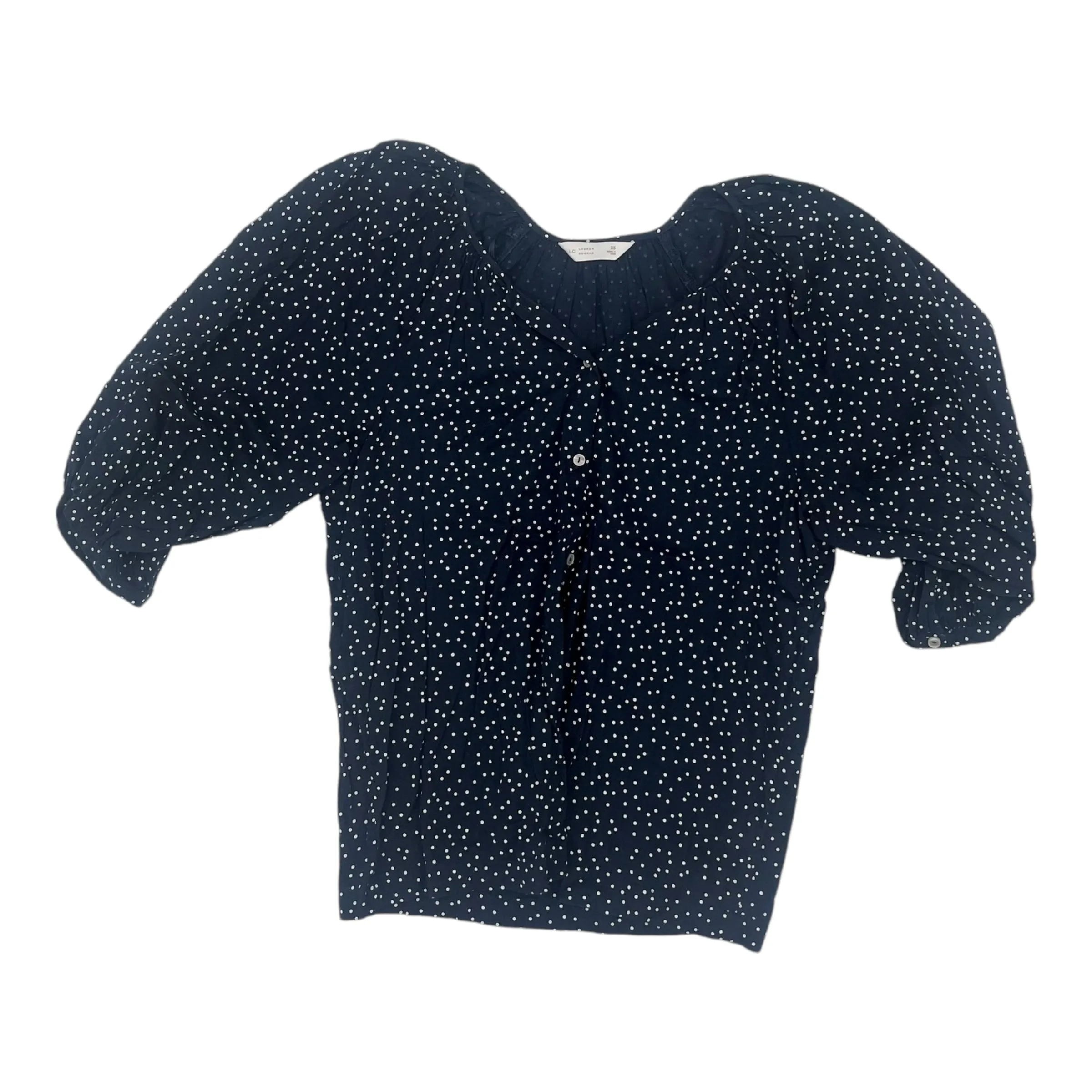 Top 3/4 Sleeve By Lc Lauren Conrad In Navy, Size:Xs