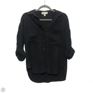 Top Long Sleeve By Cloth & Stone In Black, Size: S
