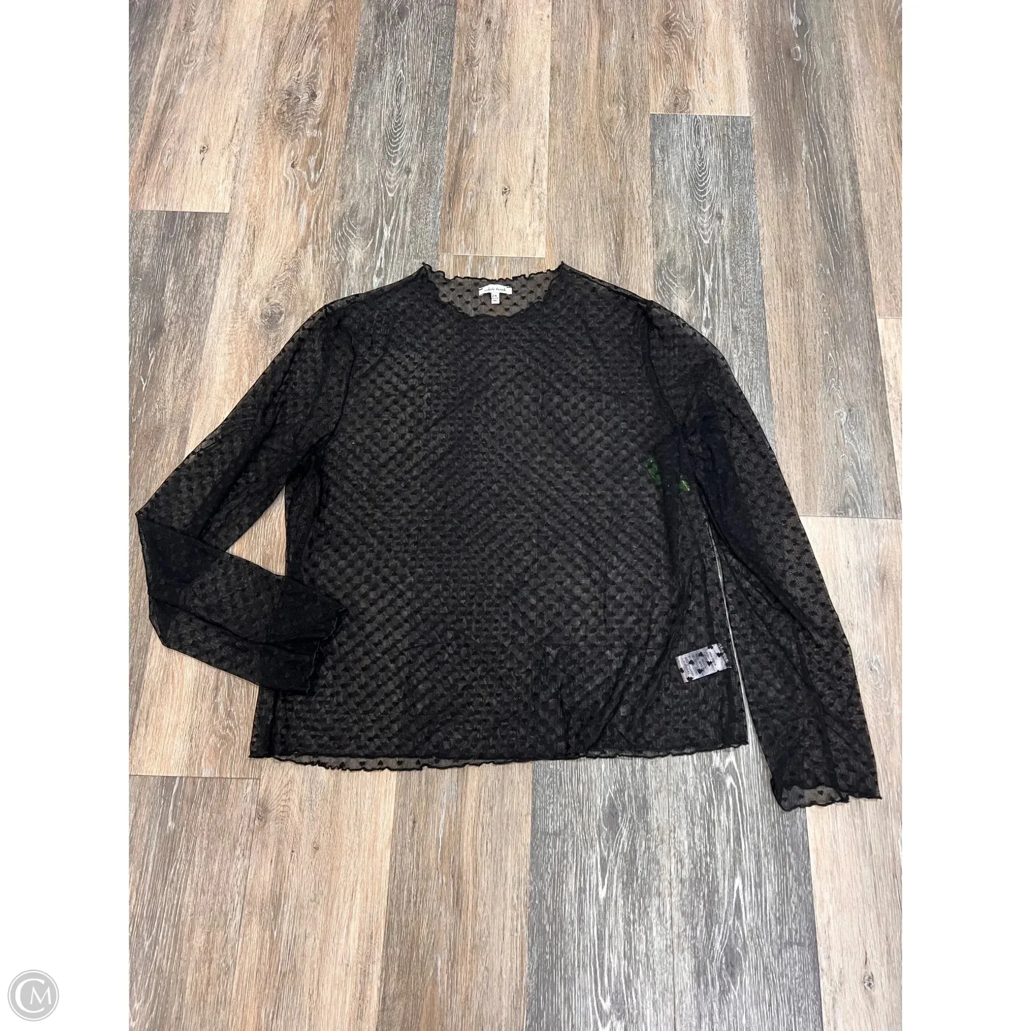 Top Long Sleeve By White Birch In Black, Size: 2x