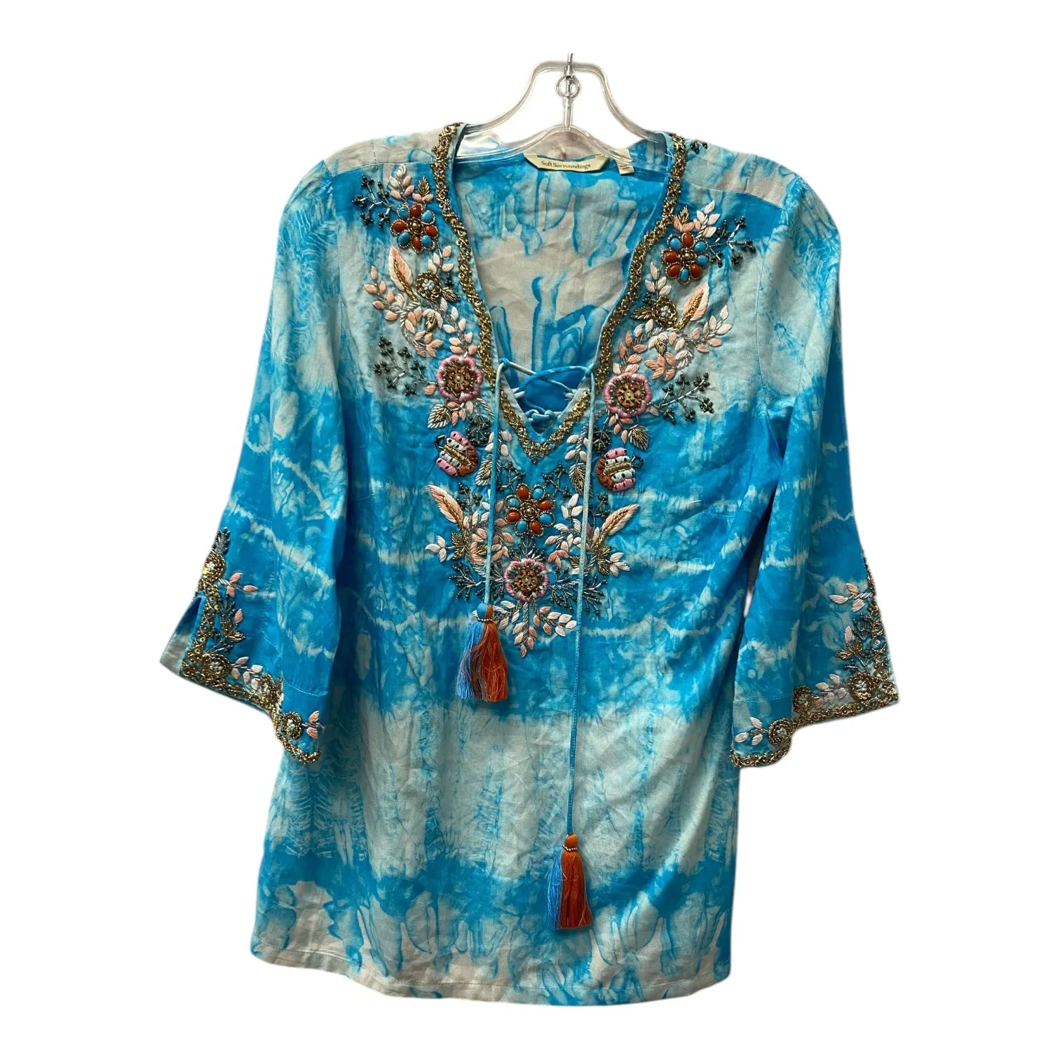Top Ls By Soft Surroundings In Blue, Size:Sp