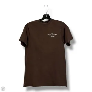 Top Short Sleeve By  SPORTY AND RICH In Brown, Size: S