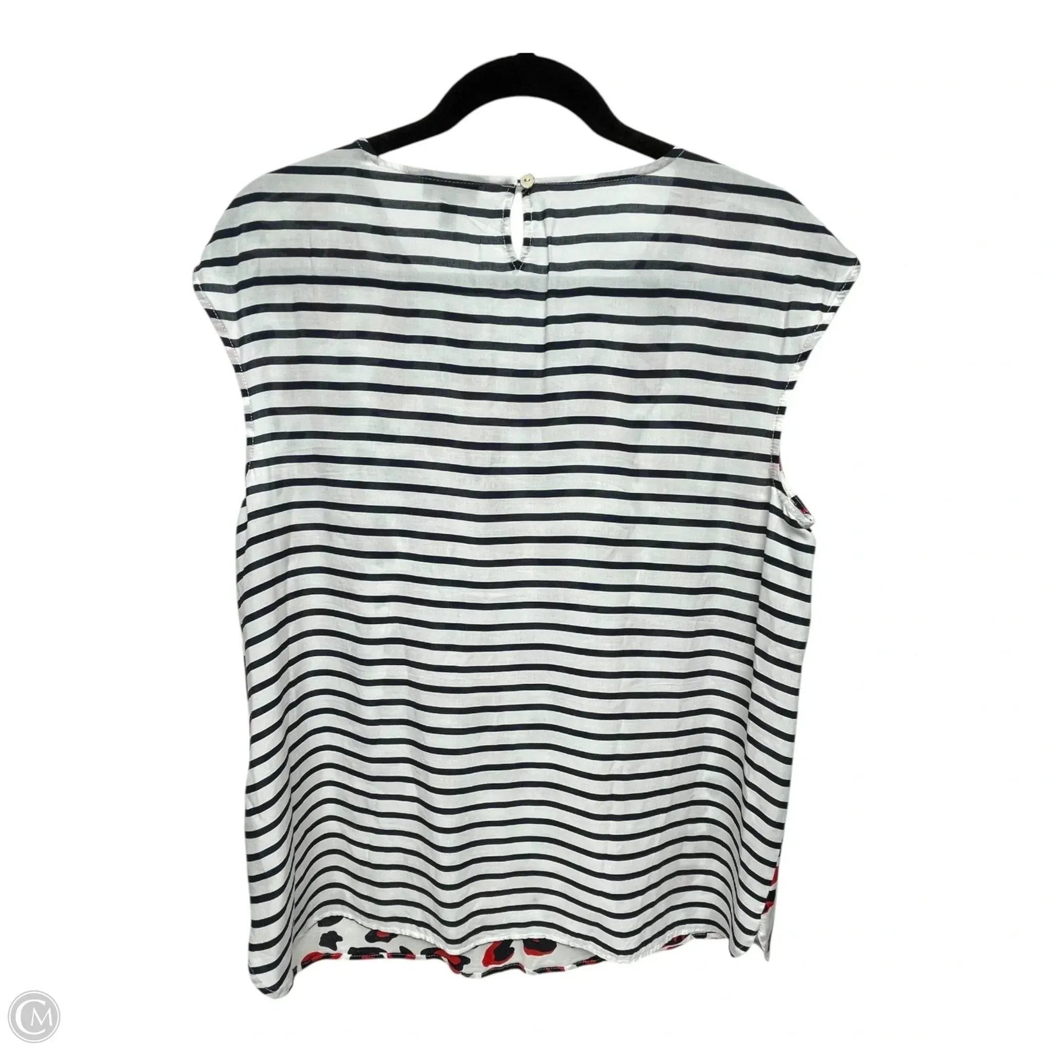 Top Short Sleeve By Talbots In Blue & Red & White, Size: Lp