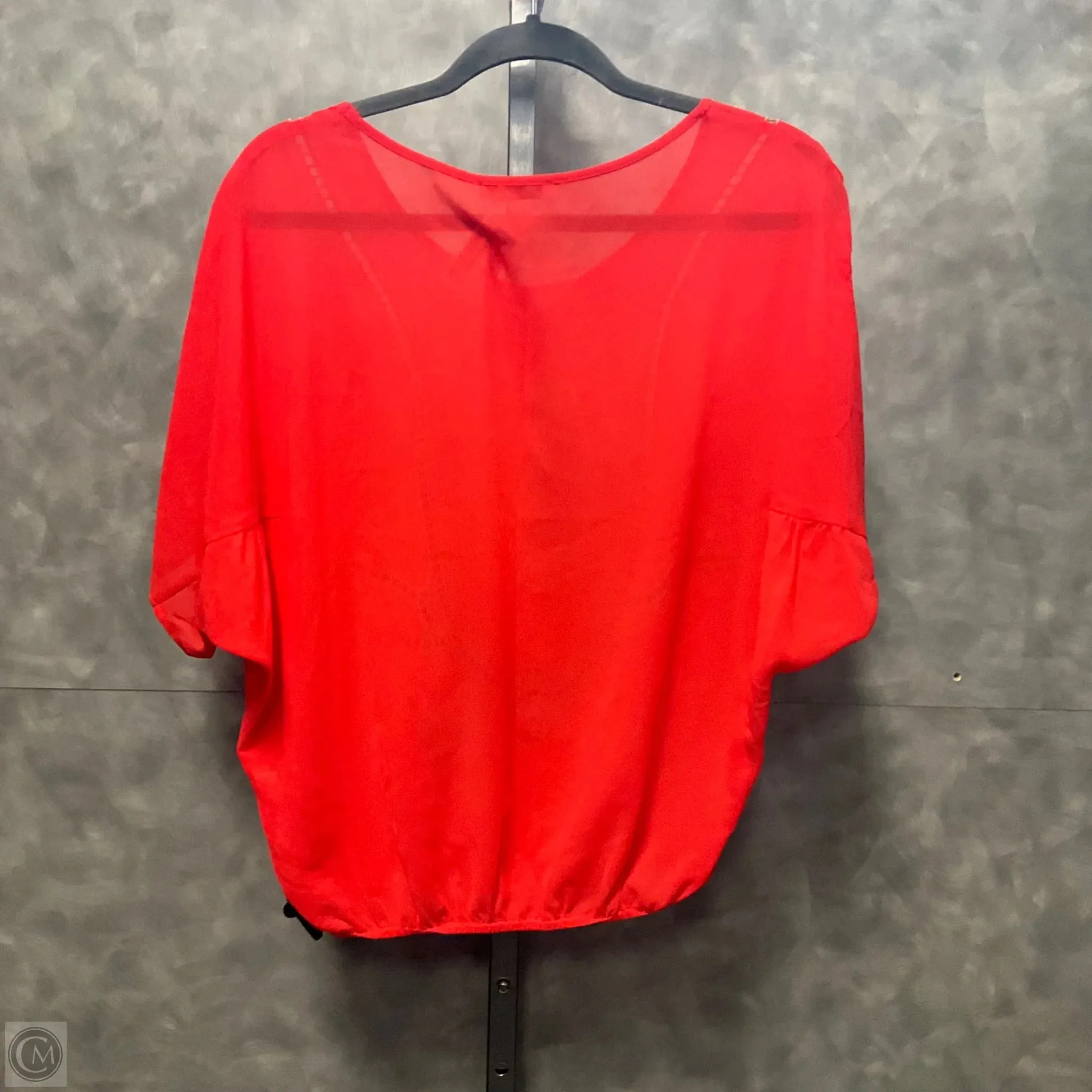Top Short Sleeve By Xtaren In Orange, Size: S