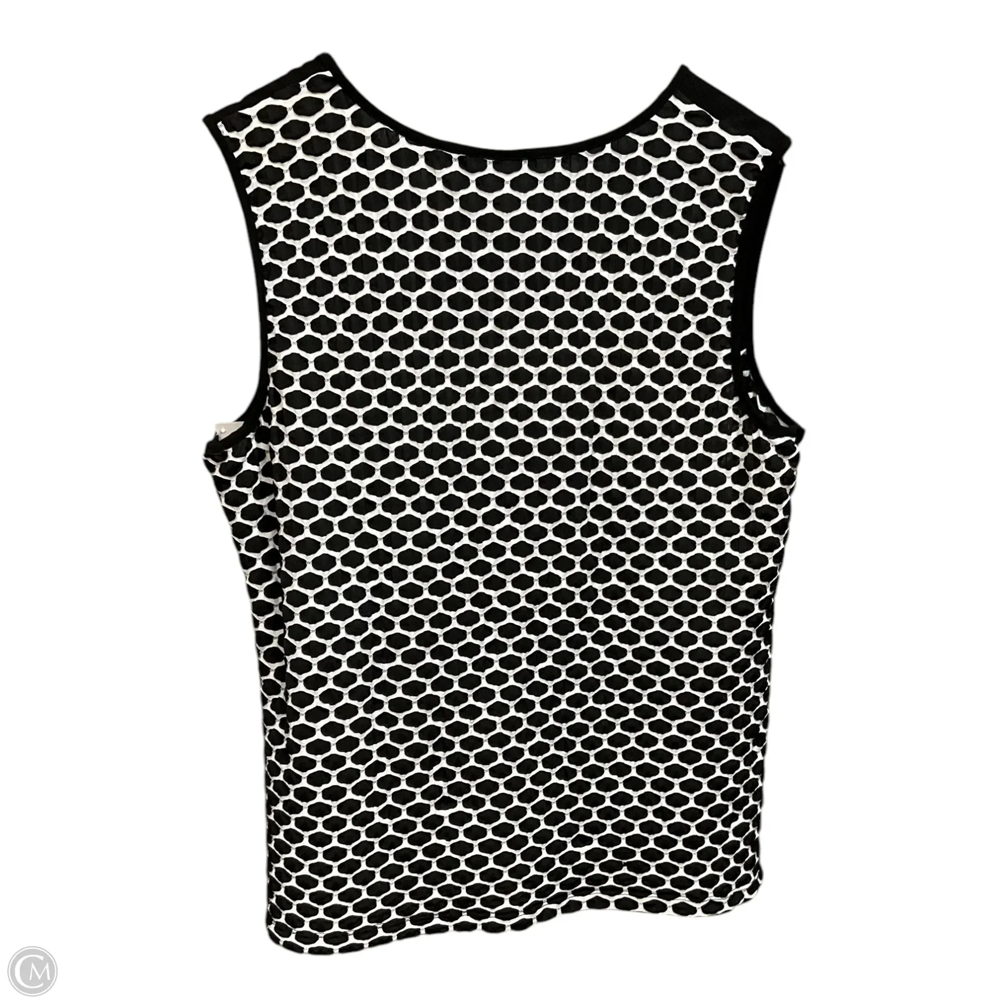 Top Sleeveless By Clothes Mentor In Black & White, Size: Xxl