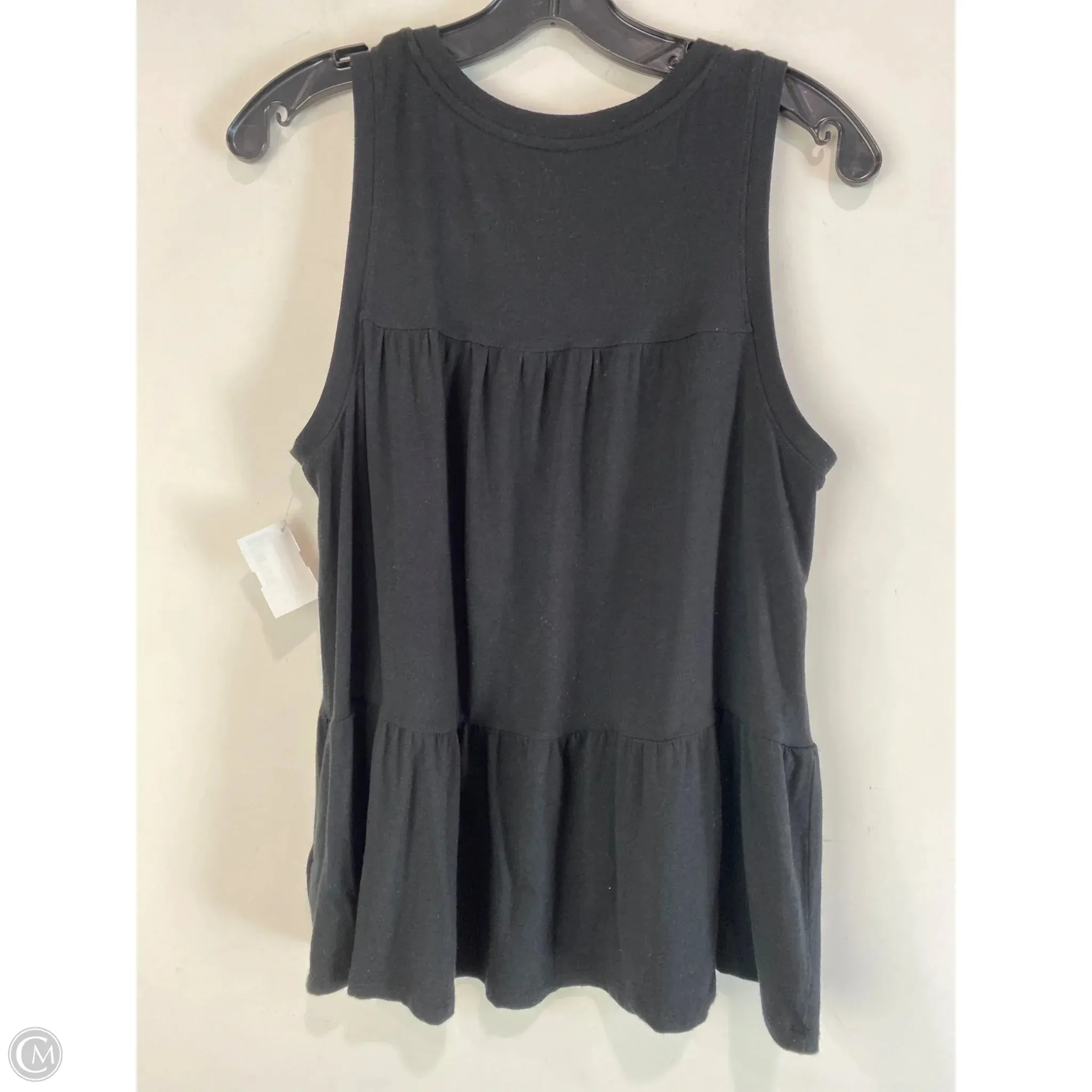 Top Sleeveless By Gap In Black, Size: S