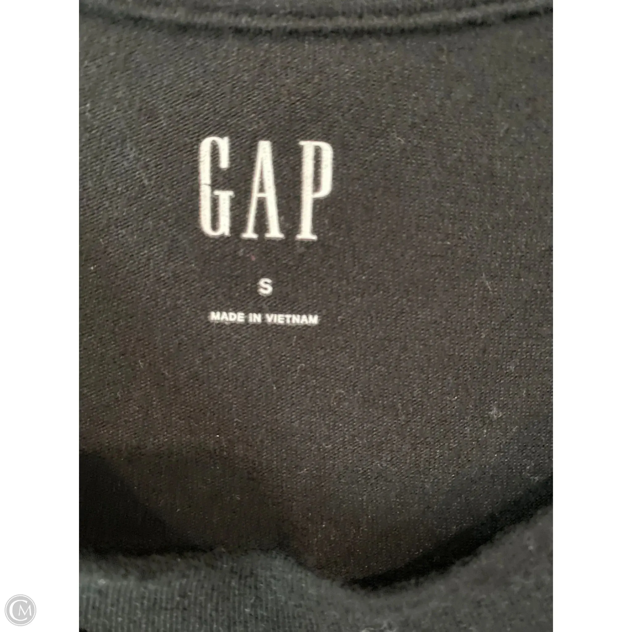 Top Sleeveless By Gap In Black, Size: S