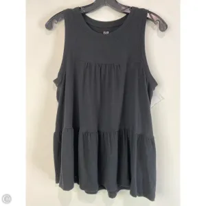 Top Sleeveless By Gap In Black, Size: S