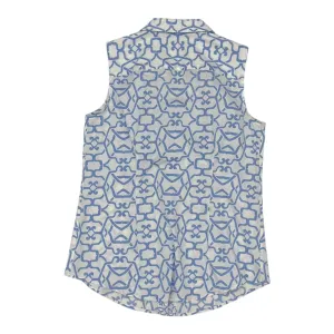 Top Sleeveless By Talbots In Blue & White, Size:Xs