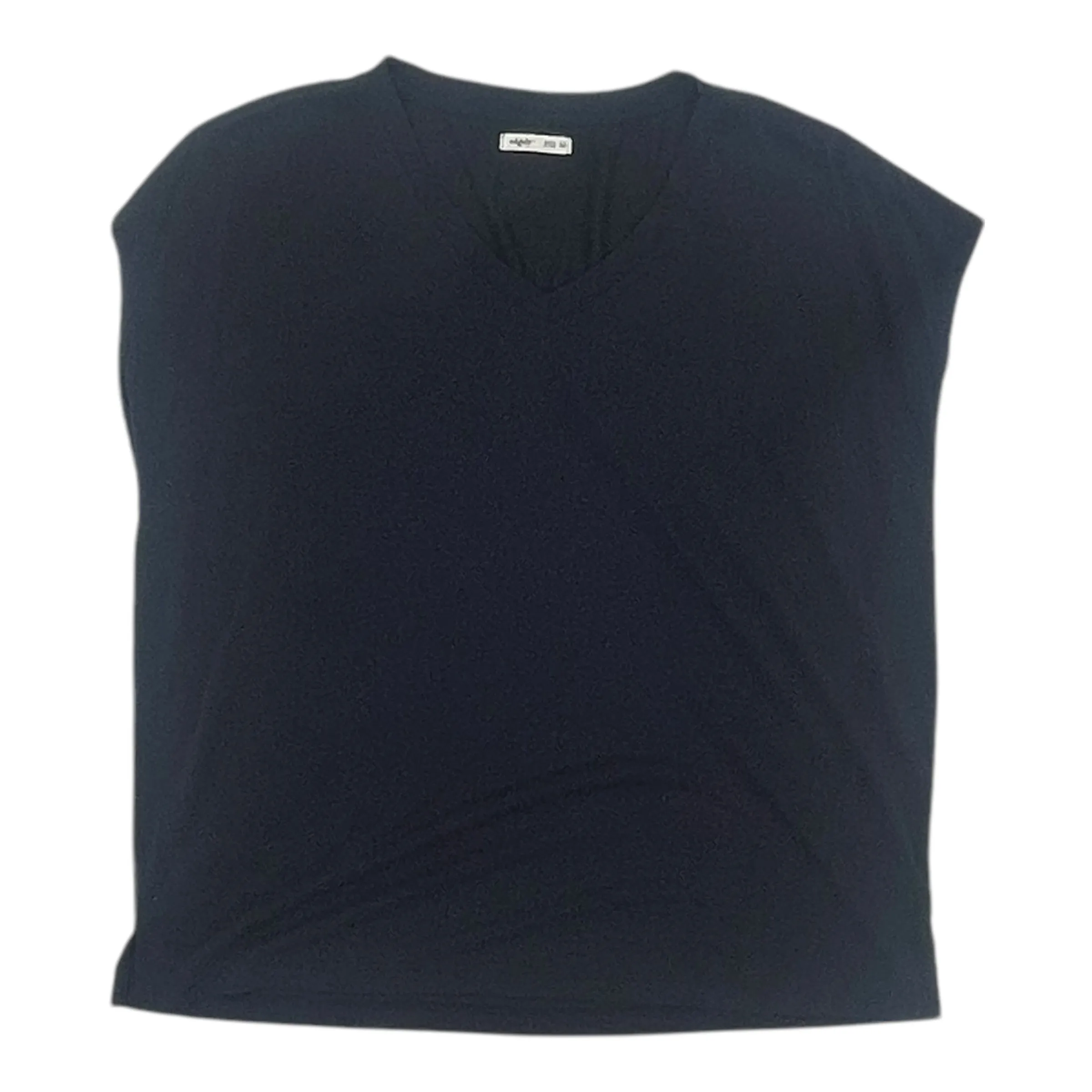 Top Ss Basic By Clothes Mentor In Navy, Size:M