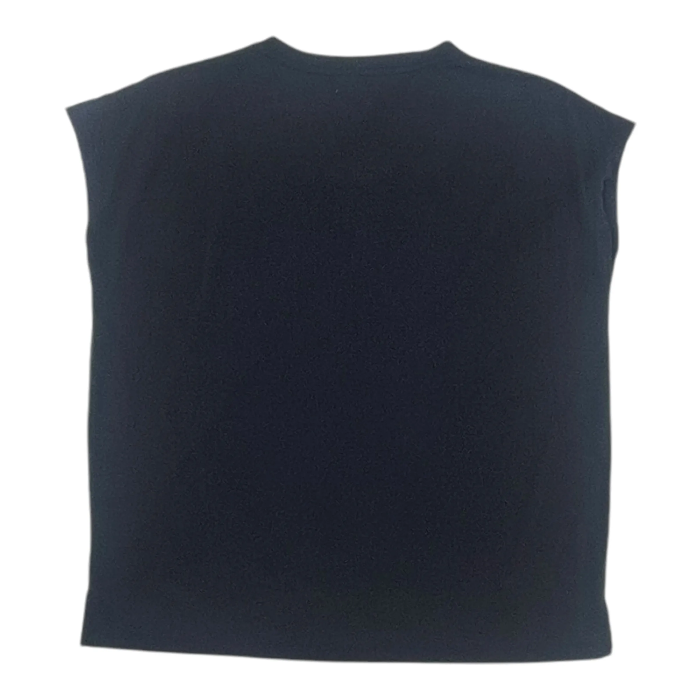 Top Ss Basic By Clothes Mentor In Navy, Size:M