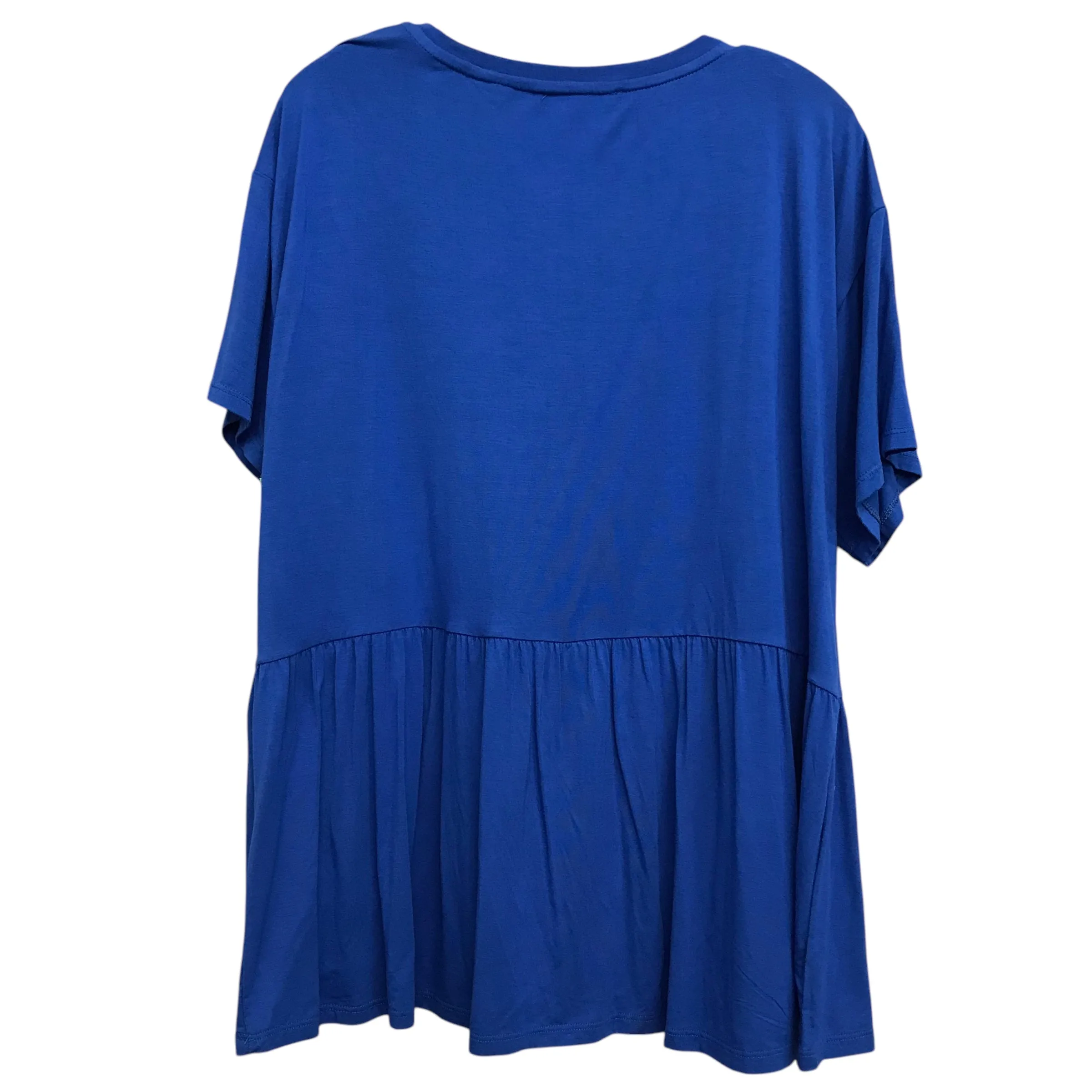 Top Ss By August Silk In Blue, Size:Xl