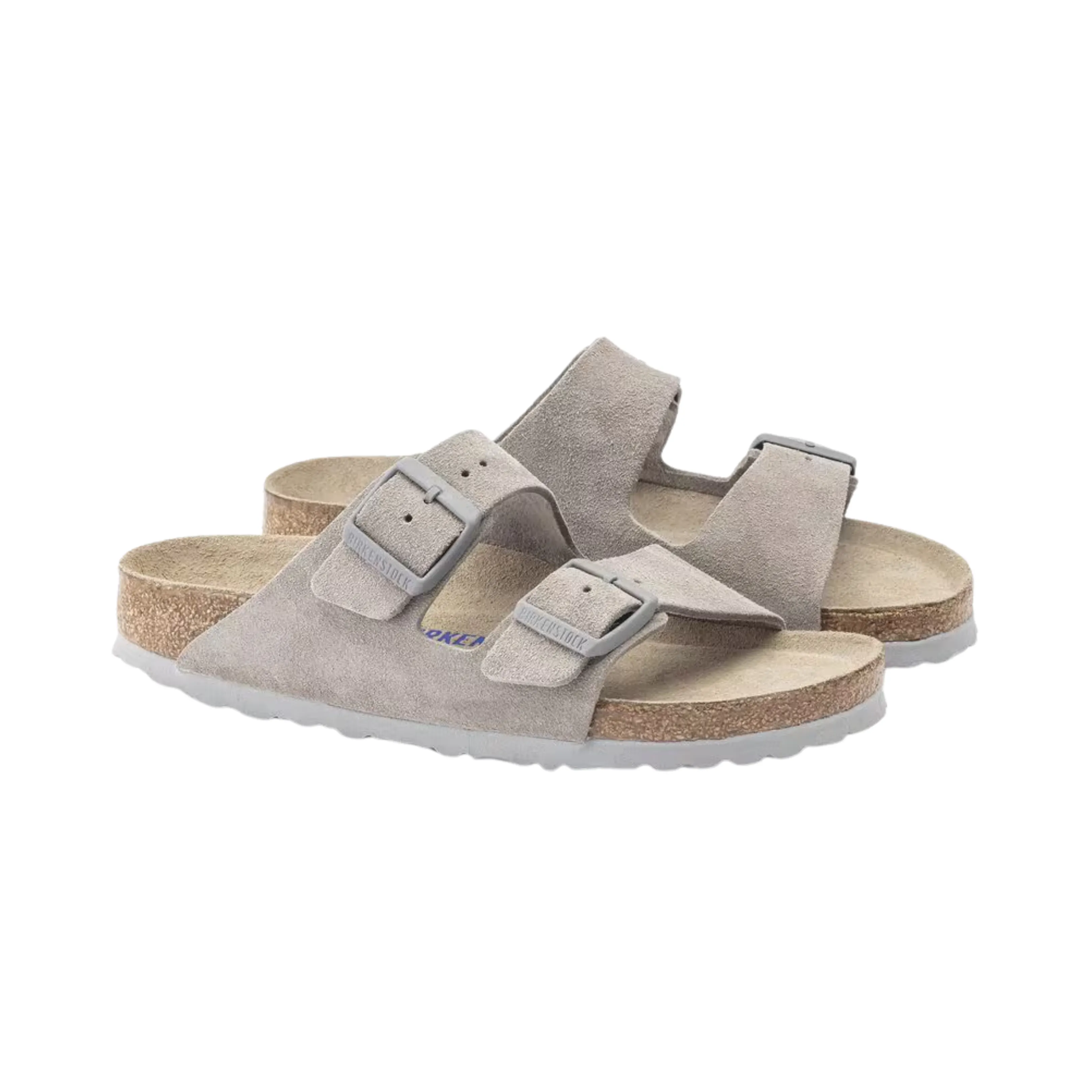 Women's Arizona Soft Footbed (Suede Leather) - Stone Coin (Narrow)