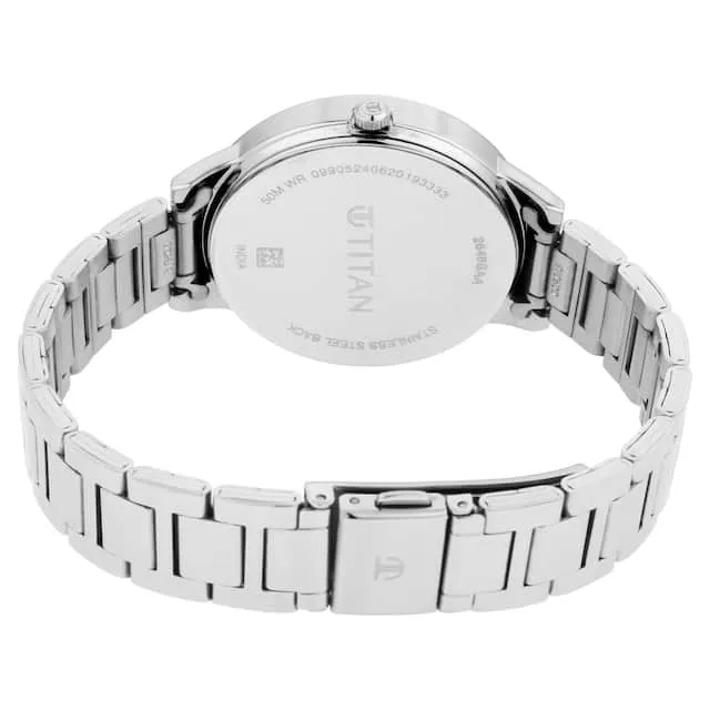 Workwear Women Blue Dial Stainless Steel
