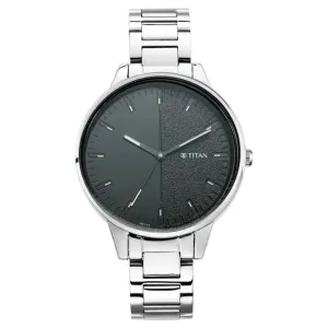 Workwear Women Blue Dial Stainless Steel