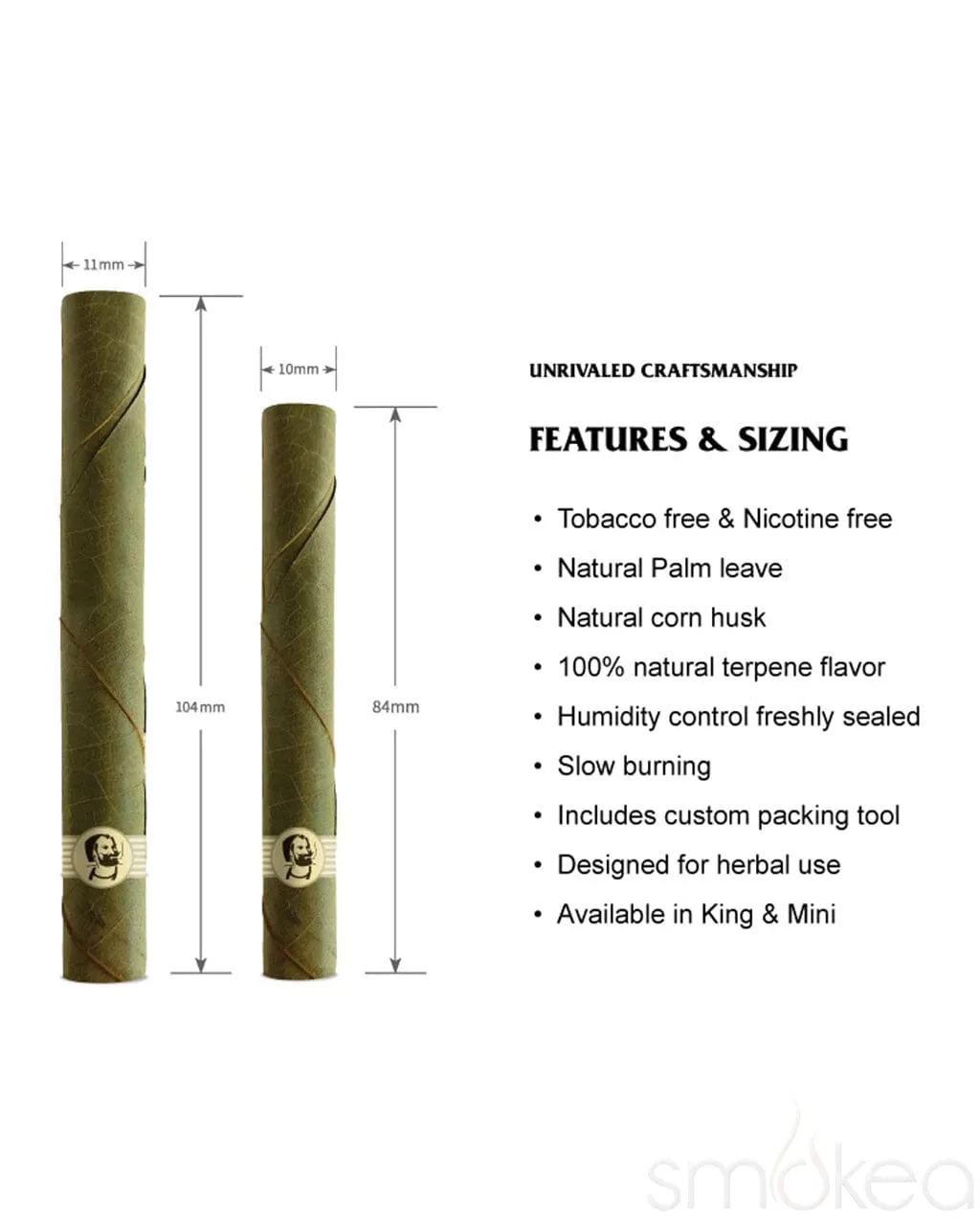 Zig Zag Mini Palm Rolls (25-Pack)