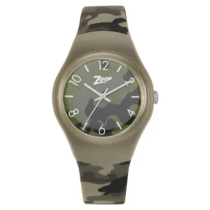 Zoop Camo Brown Dial Plastic Strap