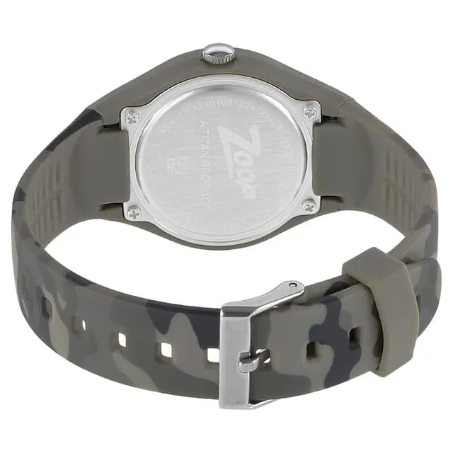 Zoop Camo Brown Dial Plastic Strap